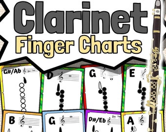 Clarinet Fingering Chart Posters