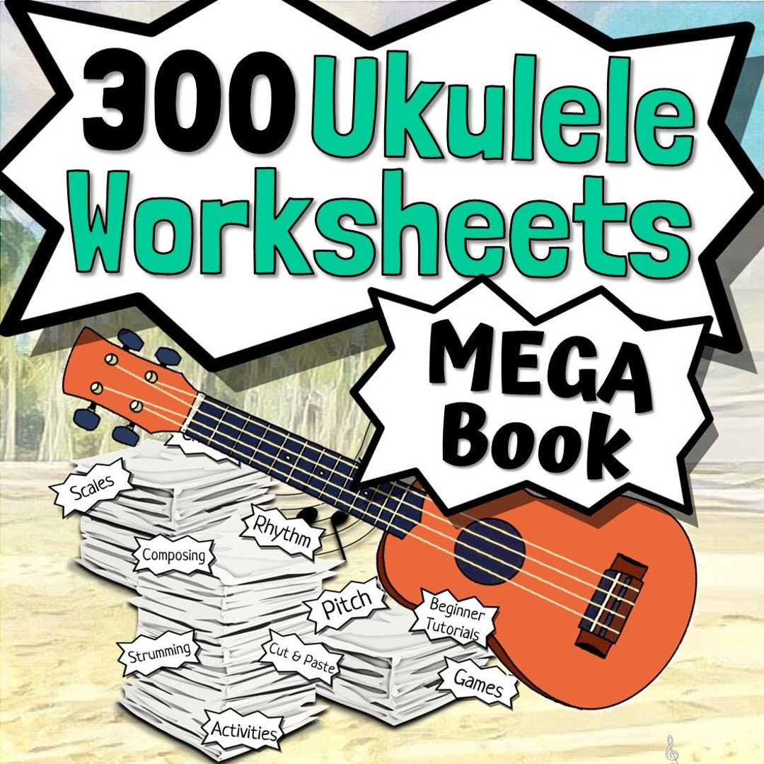 300 Ukulele Worksheets Etsy