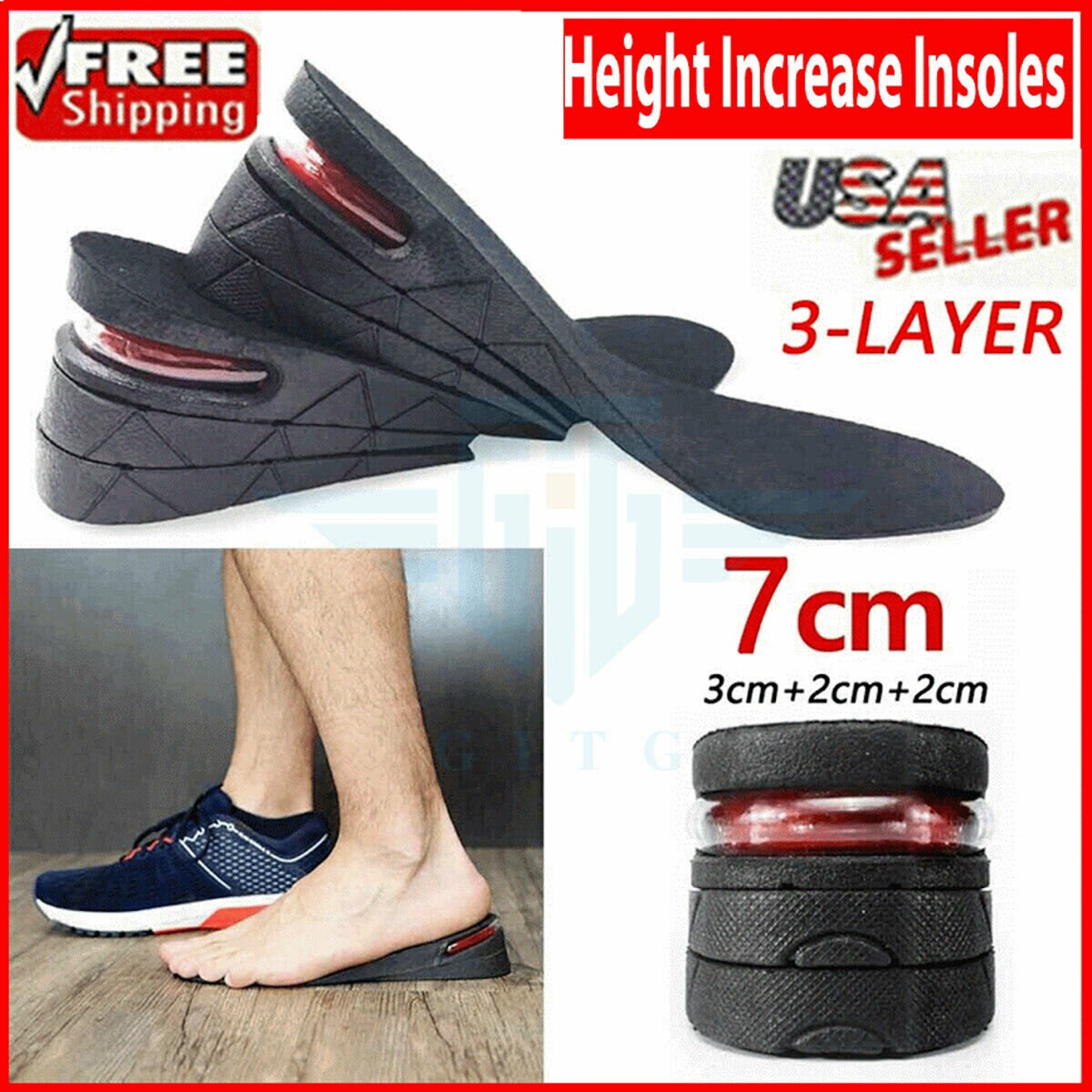 Men Women Invisible Height Increase 