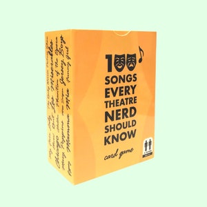 100 Songs Every Theatre Nerd Should Know - Classic Deck - Ultimate Musical Theatre Broadway Card Game & Gift