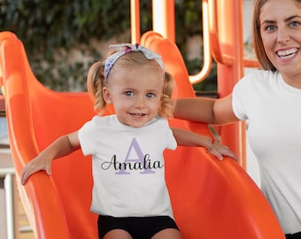 Maglietta per bambino Maglietta personalizzata con nome Maglietta per bambino con nome desiderato Regalo personalizzato con nome Maglietta per bambino Maglietta per bambino