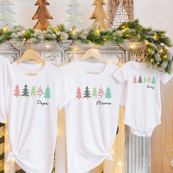 WunderbarWeihnacht:Personalisierte Festtagskleidung für die ganze Familie.Weihnachtsoutfit.Familienoutfit.Partnerlook Weihnachten Shirts.