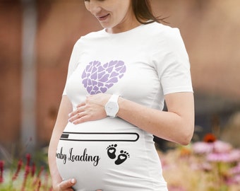 T-shirt de grossesse Vêtements de maternité T-shirt femme chemise de maternité maman maman d’amour dans le ventre maman à être tenue maman vêtements t-shirt