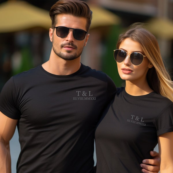 Zeitlose Liebe:Unser Jubiläum in Ehren halten.Valentinstag Partnerlook.Couple T-Shirts.Passende Paar Shirts.TShirt für Paare.