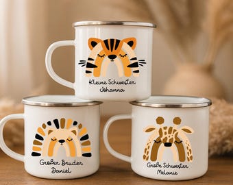 Children's mug with name - personalized children's mug | Sibling gift brother & sister | Sibling gift idea | Sibling mugs