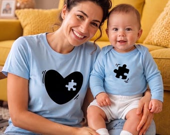 Mom & Baby Matching Set – Partner look outfit. Matching set for the family photo. Mom and child matching – family look set. Christmas gift.