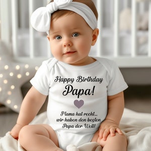 Papas kleiner Geburtstagsüberraschung.Happy Birthday Papa.Besten Papa der Welt.Bodysuit Papa Geburtstag Geschenk.Feiere Papas Geburtstag.