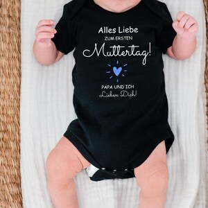 Happy first Mother&#39;s Day - baby romper gift from dad & baby. Sweet gift for first Mother&#39;s Day - baby bodysuit with saying. Mother&#39;s Day.