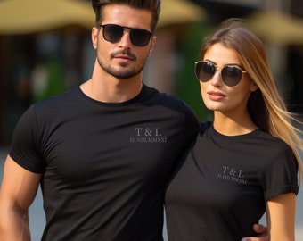 Zeitlose Liebe:Unser Jubiläum in Ehren halten.Valentinstag Partnerlook.Couple T-Shirts.Passende Paar Shirts.TShirt für Paare.