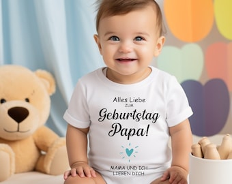Celebrate Dad's Birthday with Love-Happy Birthday Dad! Dad Birthday Gift.Baby Bodysuit Happy Birthday Dad.