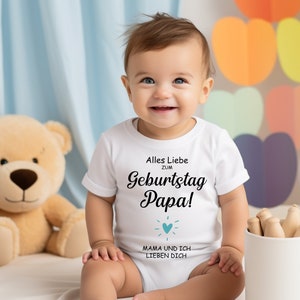 Celebrate Dad's Birthday with Love-Happy Birthday Dad Dad Birthday Gift.Baby Bodysuit Happy Birthday Dad. image 1