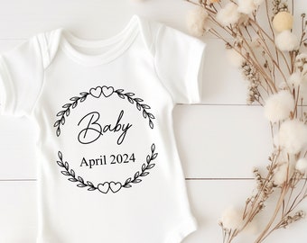 Bébé 2024 | Annoncer une grossesse | Body bébé | Body | Cadeau | Bébé | naissance | Annoncer une grossesse avec Body |