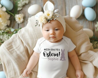 Die Momente schätzen:Personalisierter 'Mein erstes Ostern' Babybody.Ostern Baby Outfit.Baby Ostern Geschenk.Baby Ostern Strampler.