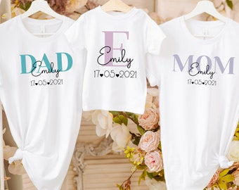 Bundled joy: Personalized family matching outfits. Mommy and me set. Mommy and baby matching set. Family outfit. Daddy and me set.