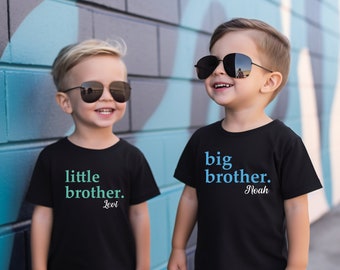 Sibling Matching Outfit.Family Harmony Collection:Personalized Sibling Shirts & Baby Rompers.Siblings Matching Set TShirt