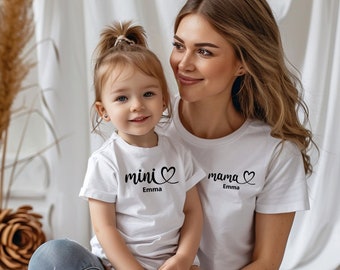 Family duo: Matching mom and child outfits. Mother daughter outfit. Mom son partner look. Mother's day gift. Mom baby outfit.