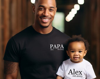 Team Dad: Matching outfits for father and child. Dad gift. Father son matching outfits. Dad daughter set. Father's Day gift. Personalized shirt.