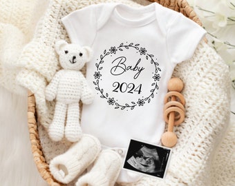 Babies 2024 | Announce Pregnancy | Baby Onesie Bodysuit | Body | gift | babies | birth | Announce pregnancy with Body | baby 2024