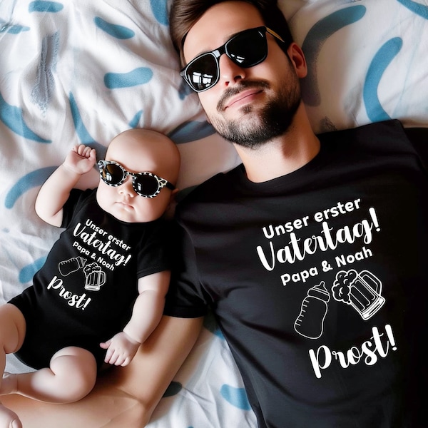 Väter & Kleine Helden:Das Perfekte Passende Set zum Ersten Vatertag!Papa und Ich Passendes Set zum ersten Vatertag 2024!Vatertagsgeschenke.