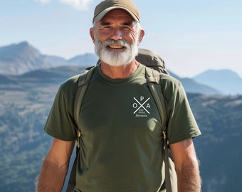 Generations of love:Personalized grandpa t-shirt with details of grandchildren.Grandpa gift.Gift for the birth of the first grandchild.