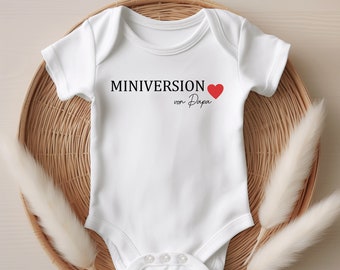 Body bébé MINIVERSION de Papa Baby Body Body Papa Cadeau Bébé 2024 Fête des Pères Idée Cadeau Mini Version Papa Bébé Body Cadeau de Naissance