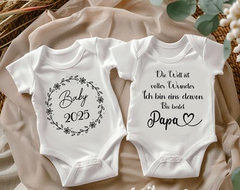 Baby 2025 | Schwangerschaft verkünden | Babybody Bodysuit | Body | Geschenk | Baby | Geburt | Schwangerschaft verkünden mit Body | Baby 2025