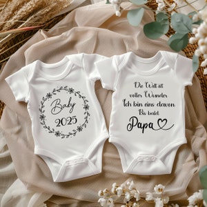 Baby 2025 | Announce pregnancy | Baby bodysuit | Body | Gift | Baby | Birth | Announce pregnancy with bodysuit | Baby 2025