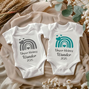 Our little miracle 2025 baby body love in the belly announce pregnancy with body pregnancy announcement birth gift bodysuit