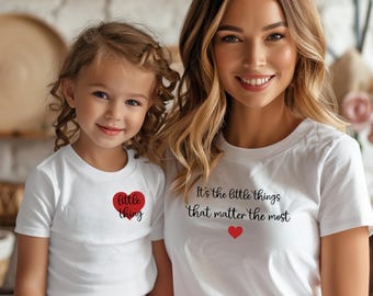 Mom & I: The little things in a partner look. Mom and baby matching set. Family outfit. Mother and child gifts. Gift for a birth.