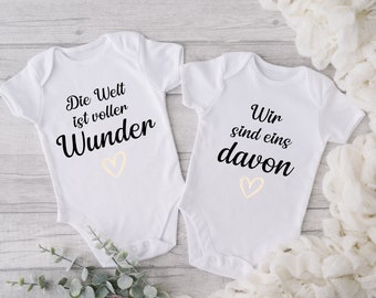 Zwilling Style Essentials:Einfacher Komfort,Doppelter Charme.Zwillinge Bodysuits.Babybody für Zwillinge.Partnerlook.Schwangerschaft SSW.