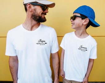 Dad & Kids Matching Outfits – Perfect for Father's Day and birthdays. Family matching T-shirts. Dad and kids. Father's Day gift. Family set