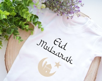 Eid Mubarak Baby Bodysuit Ramadan Baby Outfit My First Ramadan BabyBody Bodysuit Ramadan 2023 Baby Ramadan Gift Eid Mubarak Baby Clothes