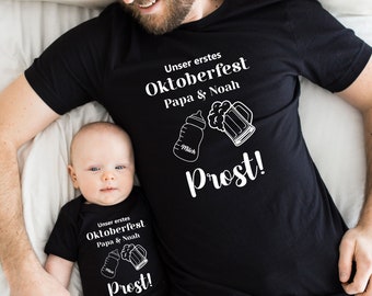 Oktoberfest partner look.Dad and baby matching outfit.Dad and I matching set.Family clothing.Personalized dad baby Oktoberfest set