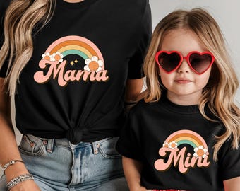 Strój dla mamy i córki – pasujące koszulki dla mamy i córki jako prezent. Mama i JA. Prezenty na Dzień Matki. Prezent dla noworodka.