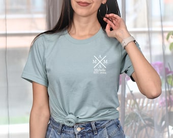Personalized Mom T-Shirt with children's names & birth years – Gift for Mom – Mother's Day Gift – Birthday Gift for Moms.