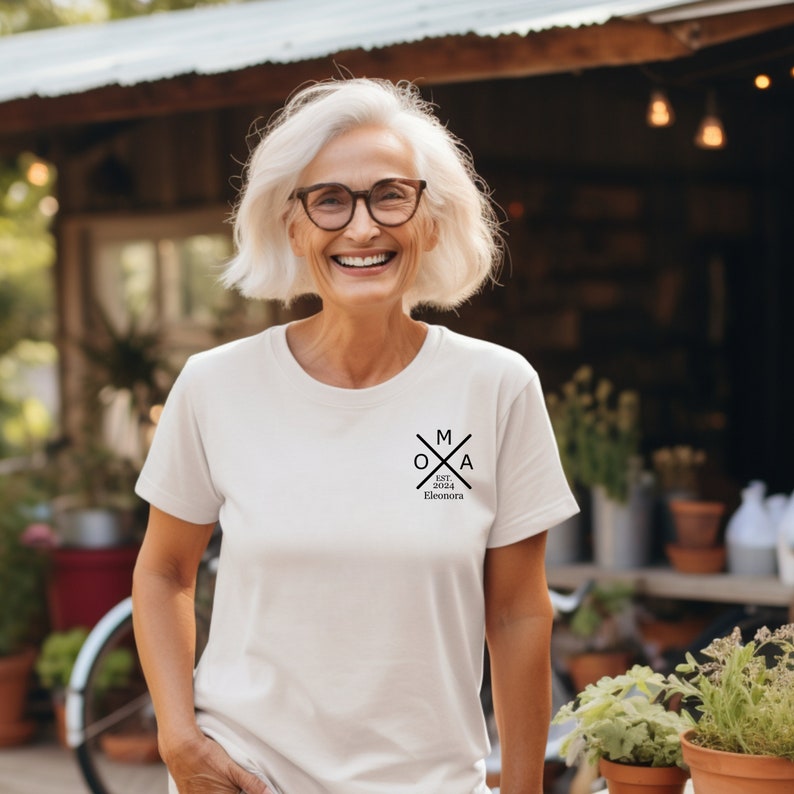 Feiern des Großelterndaseins:Oma und Opa Personalisiertes Tee mit Enkelkindernamen.Geschenkidee.Großeltern Überraschung.Oma und Opa Geschenk Bild 7