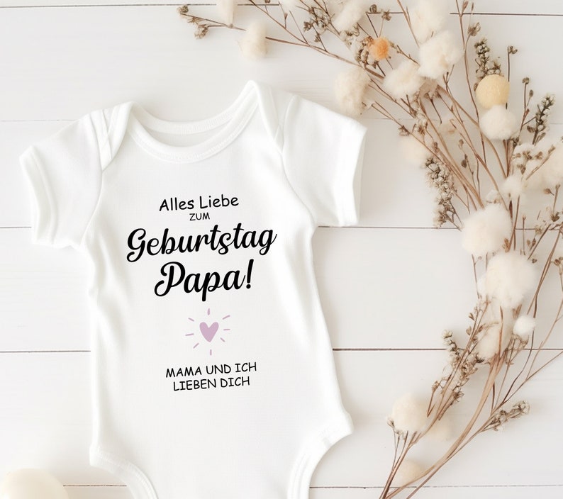 Celebrate Dad's Birthday with Love-Happy Birthday Dad Dad Birthday Gift.Baby Bodysuit Happy Birthday Dad. image 3