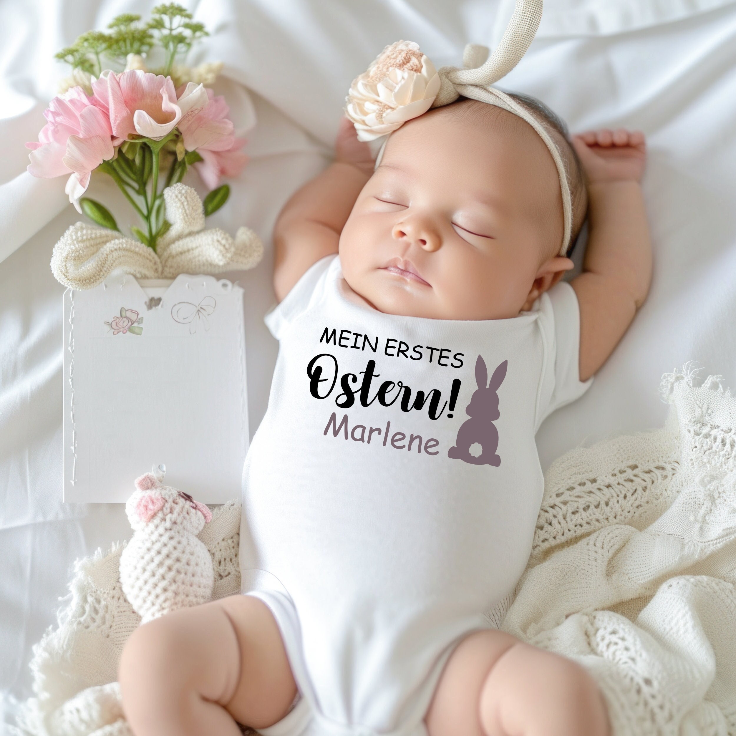 Produktbild von Geagodelia Neugeborenes Baby ädchen Ostern Outfit Langar Strapler