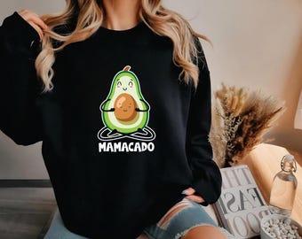MAMACADO Sweater for Mom – Stylish sweatshirt with special charm. Mother's gift. Pregnancy gift. MAMA fashion gift idea.