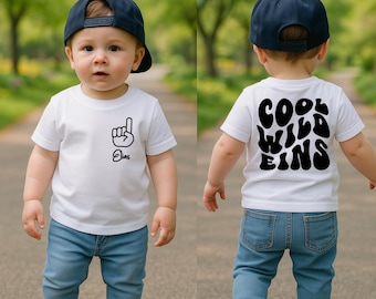 Birthday T-Shirt with Name · Personalized T-Shirt · Birthday Shirt Child · T-Shirt for Children's Birthday · I am one · I am two