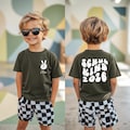 Schoolchild 2026 Kids T-Shirt • Personalized Schoolchild 2026 T-Shirt • Wavy lettering • First day of school gift • Back to school shirt product logo