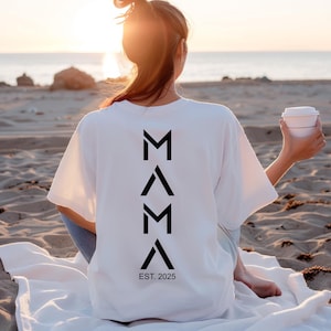 Personalized mom t-shirt with children&#39;s birth years. Mom birthday shirt. Gift for mom: Personalized t-shirt with birth years.