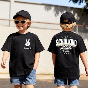 First Day of School 2026 Personalized T-Shirt, Kids Shirt with Name, Back to School Gift, First Day of School Outfit, I'm a Schoolchild image 15