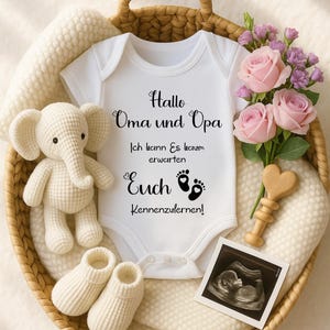 Pregnancy announcement bodysuit. Hello grandma and grandpa bodysuit. Pregnancy announcement bodysuit. You're going to be grandma and grandpa bodysuit.