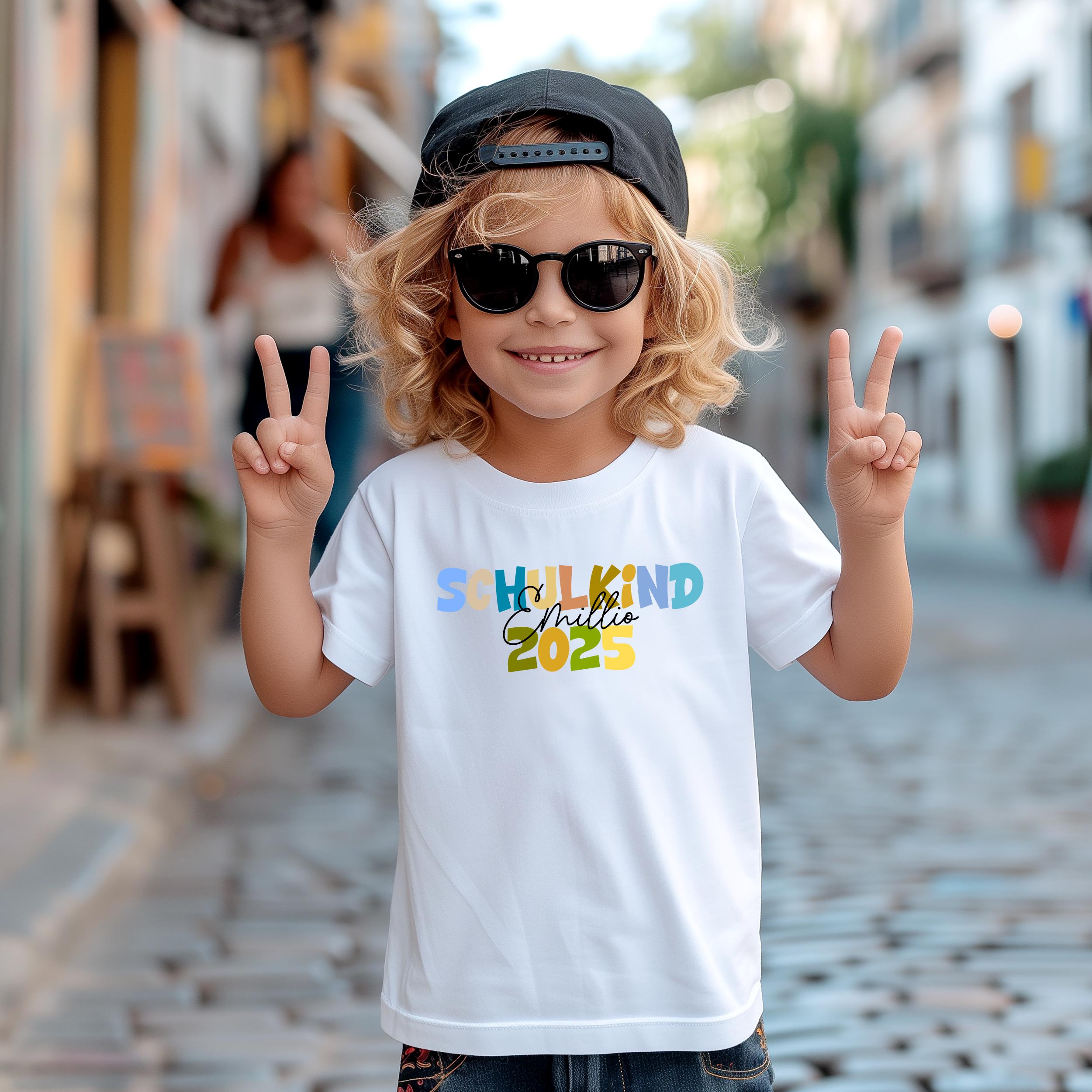 School Enrollment T-Shirt for Schoolchild – Personalized Shirt with Name – 1st Day of School Outfit for Boys and Girls. Back-to-School Gift. Schoolchild 2025