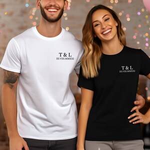 Zeitlose Liebe:Unser Jubiläum in Ehren halten.Valentinstag Partnerlook.Couple T-Shirts.Passende Paar Shirts.TShirt für Paare. Bild 3