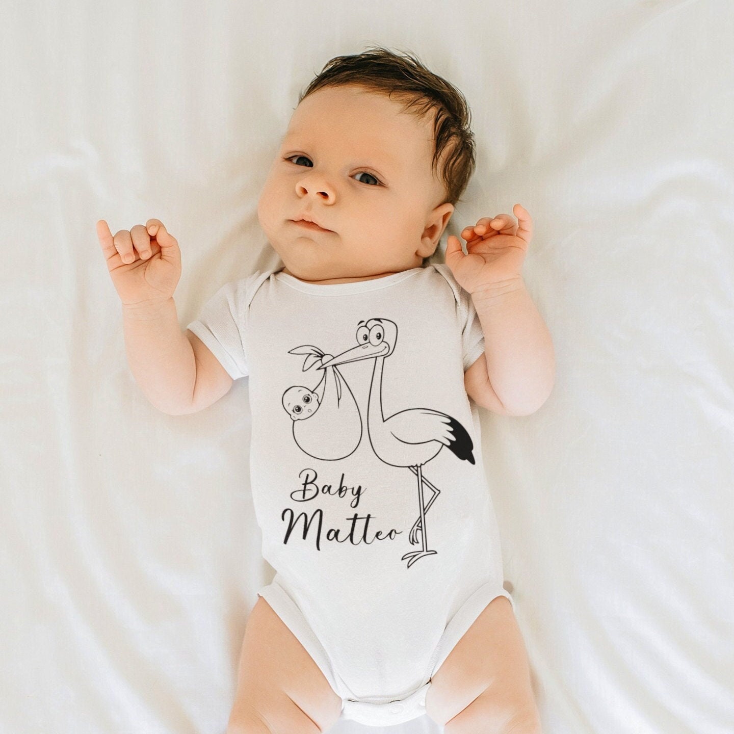 Body Cotone Italiano Body Neonato Personalizzato Con Nome E Foto