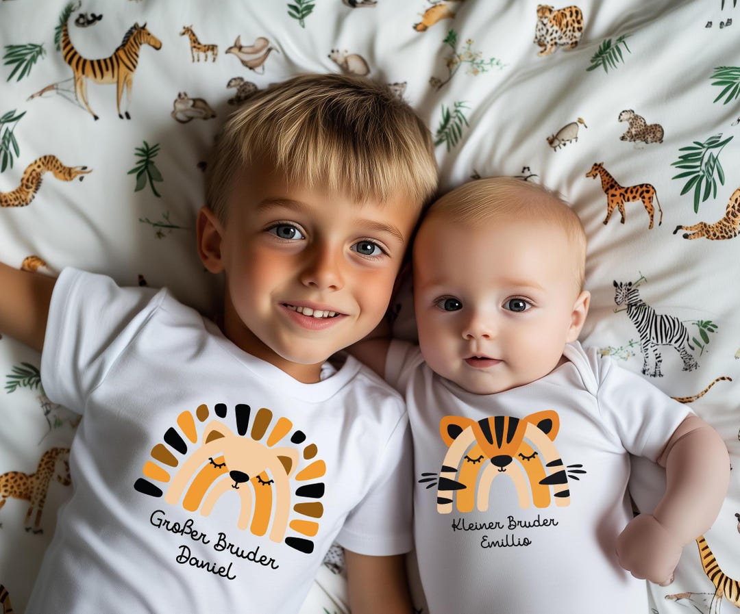 Set per fratelli: maglietta e Sguardo da Nome