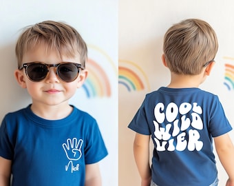 Personalized birthday T-shirt · Birthday outfit for children · Children's birthday T-shirt · Outfit for a 4th birthday · I'm four