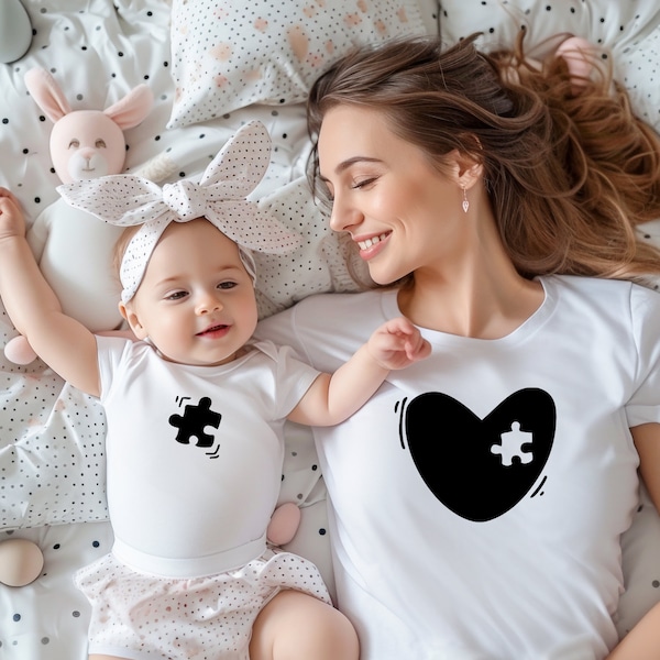 Mom & Me Matching Moments:Coordinated Sets for Stylish Duos!Personalisiertes Geschenk Mama und Baby.Muttertagsgeschenk.Taufe Geschenk.